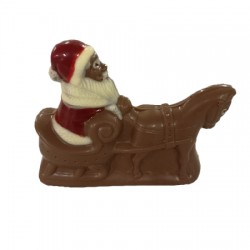Père Noël traineau Lait décoré
