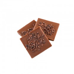 Carré aux éclats de fèves de cacao lait