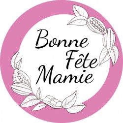 Etiquette Bonne fête Mamie