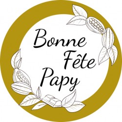 Etiquette Bonne fête Papy