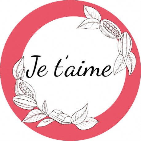 Etiquette Je t'aime