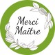 Etiquette Merci Maître