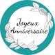 Etiquette Joyeux Anniversaire