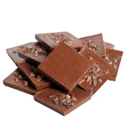 Carré aux éclats de fèves de cacao lait